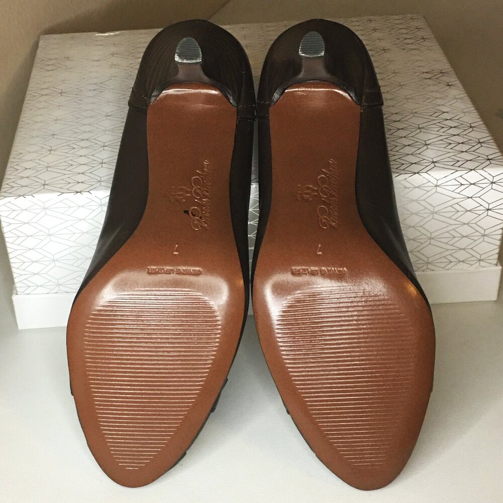 ๐๐๐๐๐๐ ๐๐๐๐๐๐๐๐ ๐ Brown Leather Classic Career Pumps ๐ NEW! - Picture 10 of 14